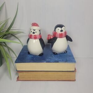 Sweet set of Penguin Salt and Pepper Shakers, Target Sledding Hill